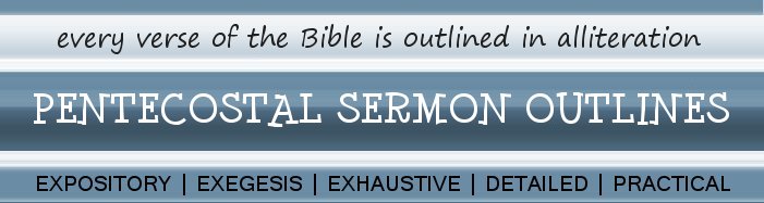Pentecostal Sermon Outlines